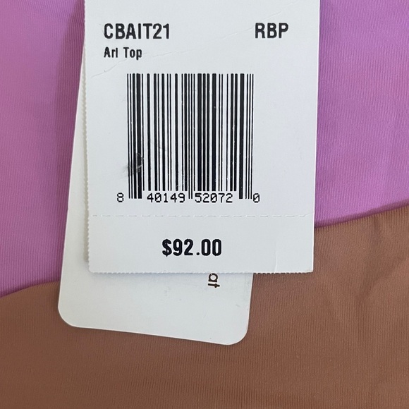 𝅺NWT L*SPACE Ari Bandeu Bikini Top Rosebud Putty - Picture 6 of 7